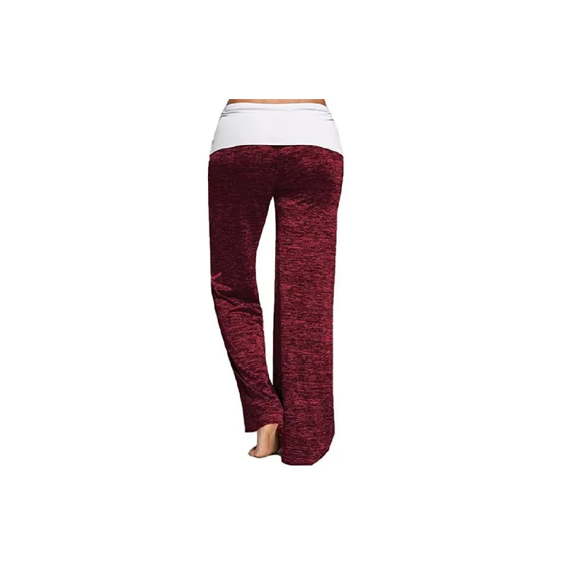Simple Plain Cotton Blended Fabric Casual Pants Women-5