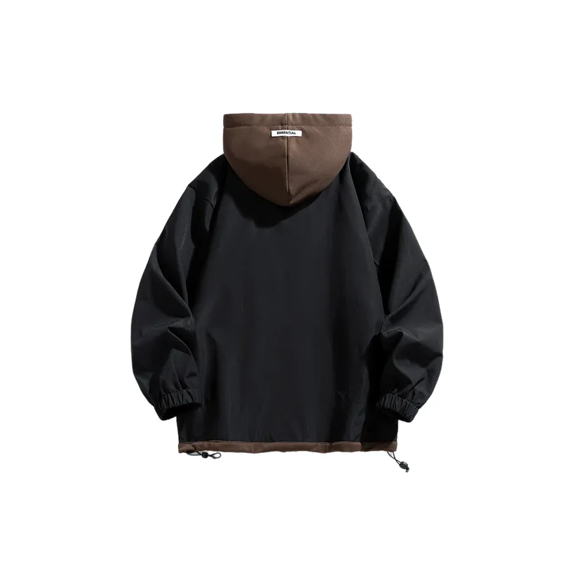 Casual Loose Blended Synthetic Fabrics Jacket-1