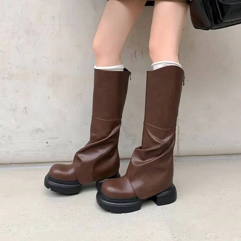 Casual Fashionable Knee High Boots-7