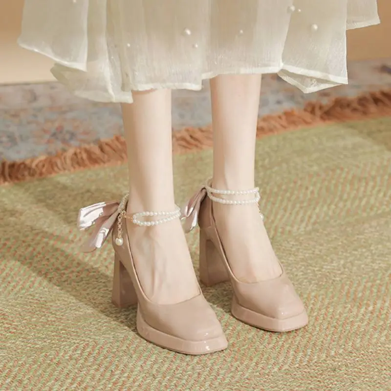 Simple Sequins High Heels-6