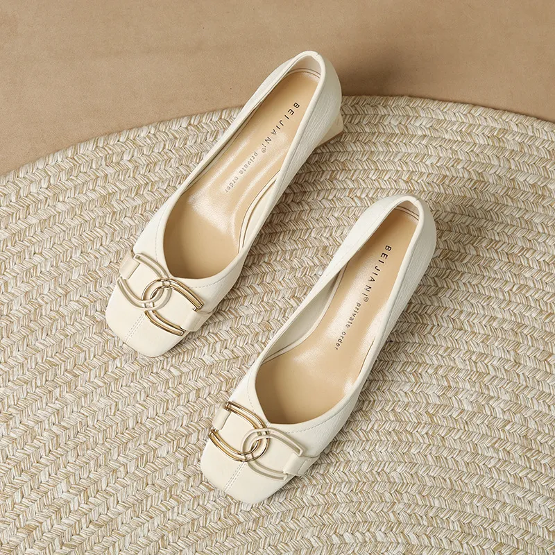 Retro Plain Mary Jane Shoes-5