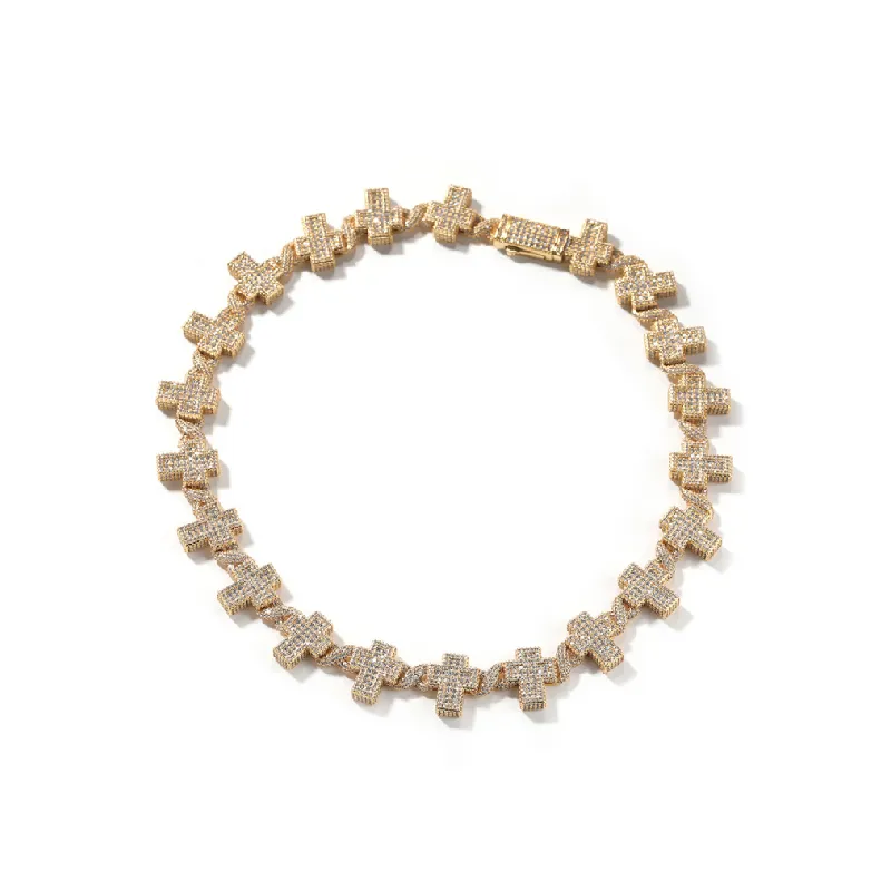 Hip Hop Zircon Cross Necklace