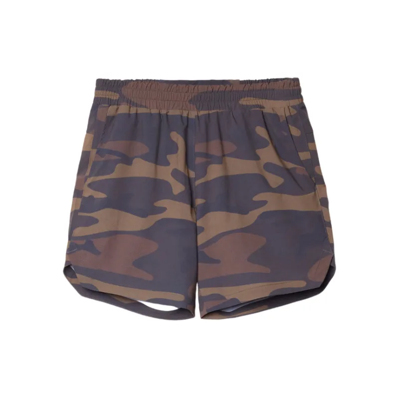 Sporty Loose Blended Synthetic Fabrics Casual Shorts-5