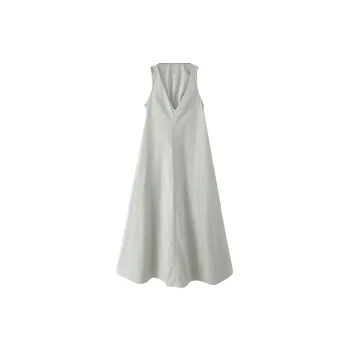 Basics Plain Polyester Dress Women