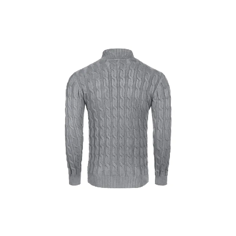 Fashionable Softness Cotton Blended Fabric Sweater-3