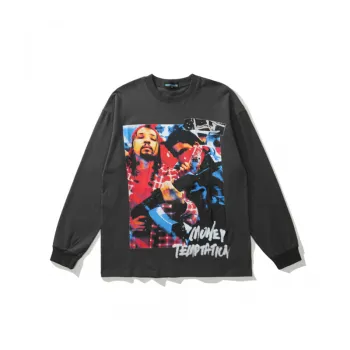 Fashion Street Retro Hip Hop Style T shirt