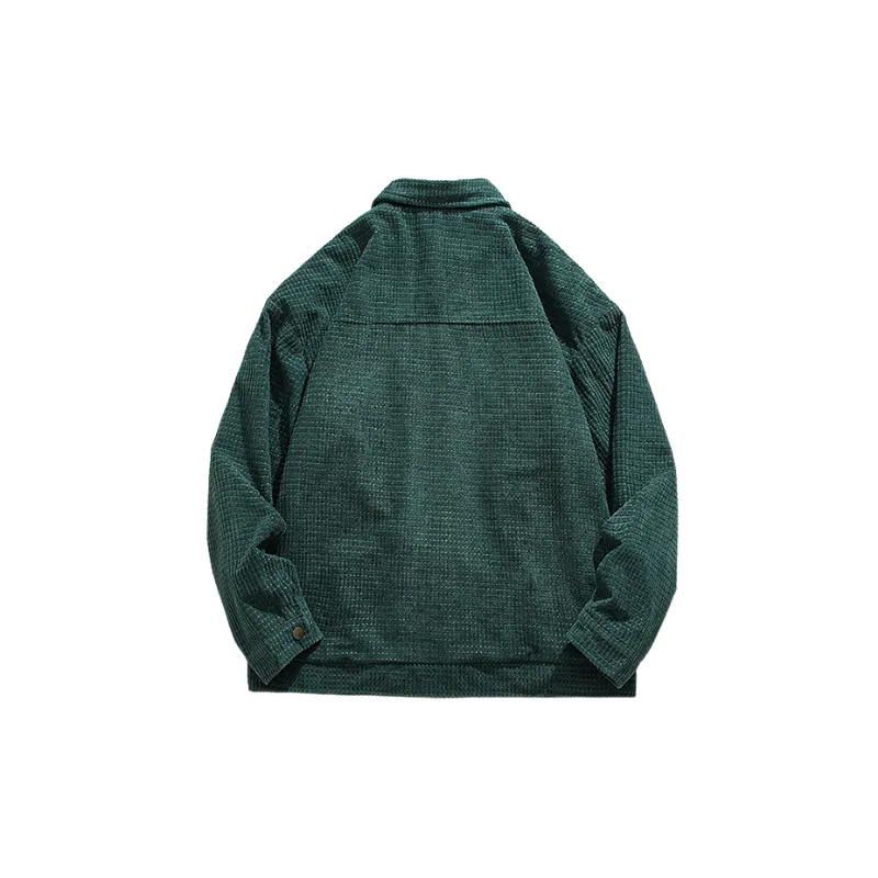 Retro Plain Corduroy Jacket-5