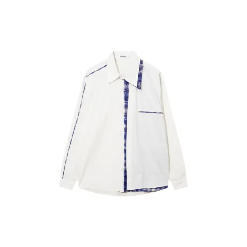 Fashion Urban Style Casual Street Handsome Stitching Long Sleeve Shirt