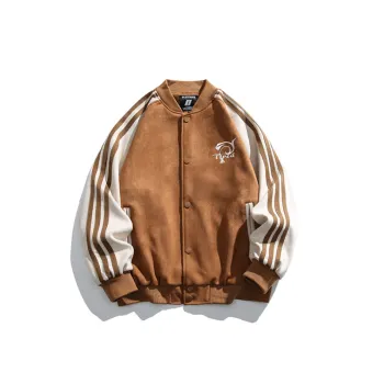 Retro Casual Blended Synthetic Fabrics Jacket