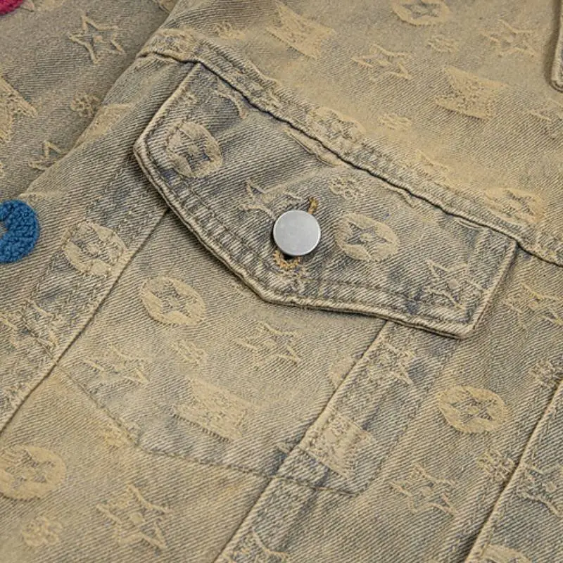 Retro Loose Denim Jacket-3