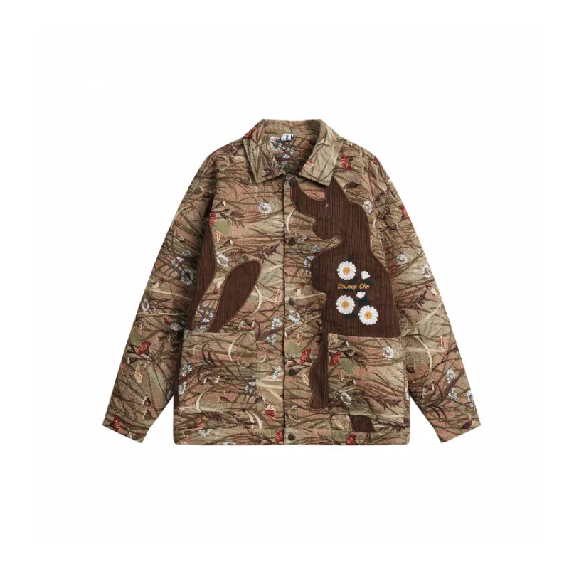 Retro Contrast Color Jacket-0