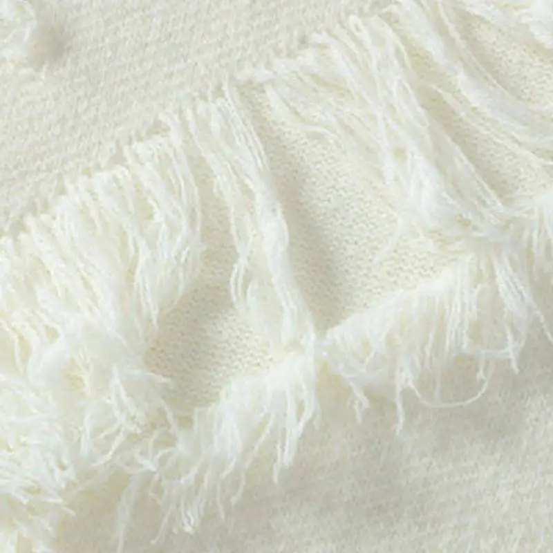 Plain Raw Hem Blended Synthetic Fabrics Vest-5