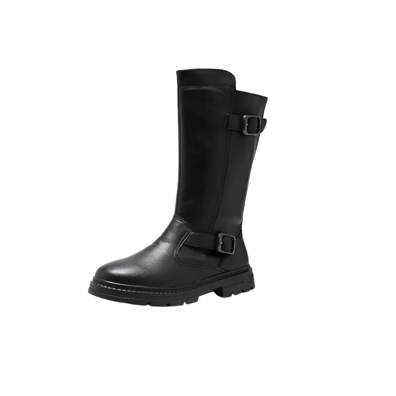 Simple Funky Knee High Boots-0