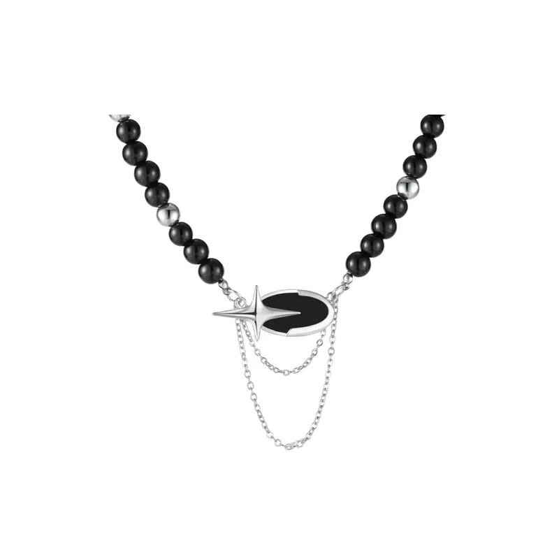 Star Tassel Copper Pendant Stitching Clavicle Chain Necklace