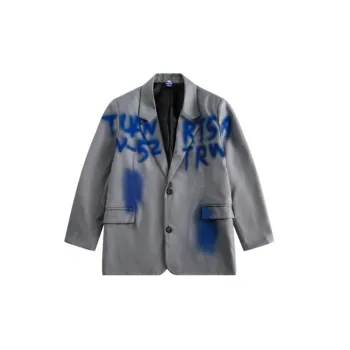Retro Casual Blended Synthetic Fabrics Jacket
