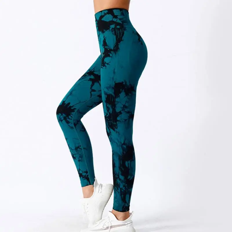 Sporty Tie Dye Leggings Women-1