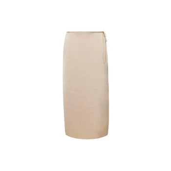 Simple Regular Satin Skirt Women