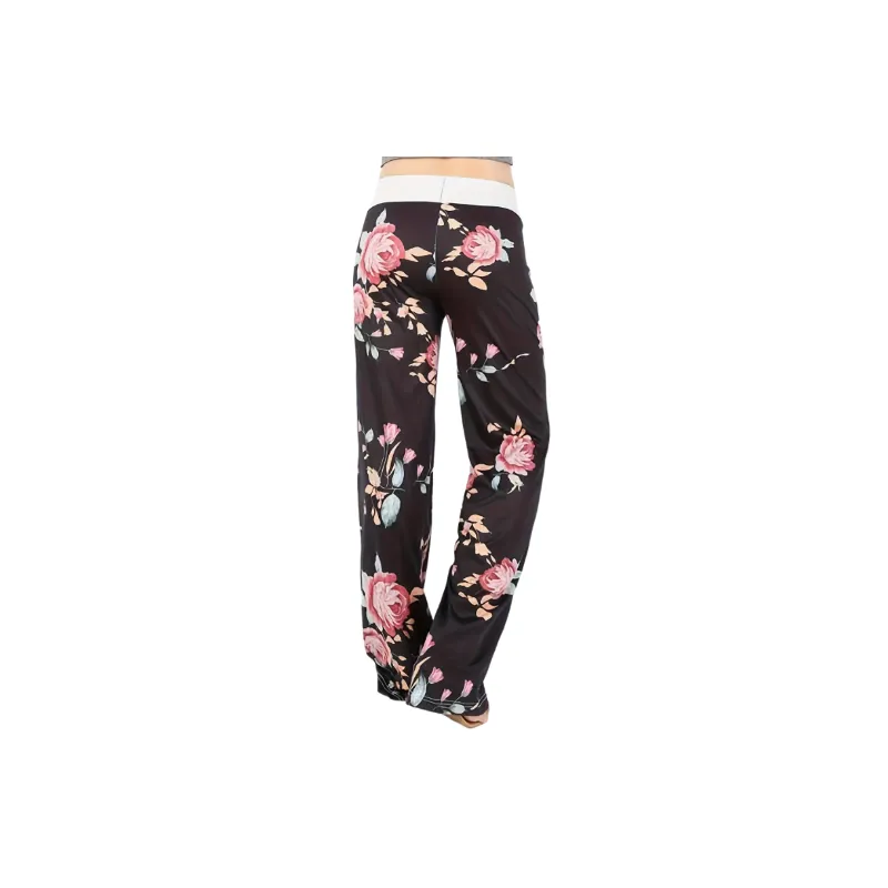 Fashionable Loose Polyester Casual Pants Women-7