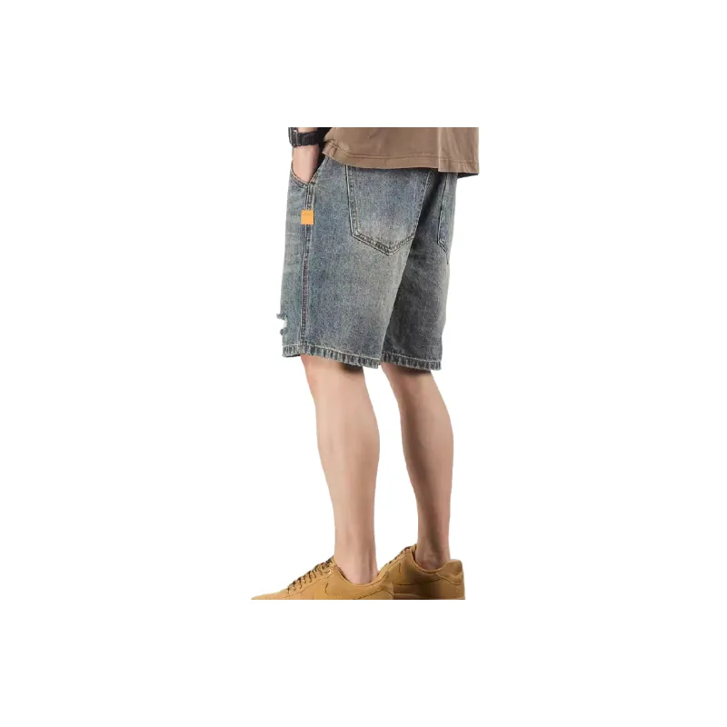 Retro Trendy Denim Shorts-1