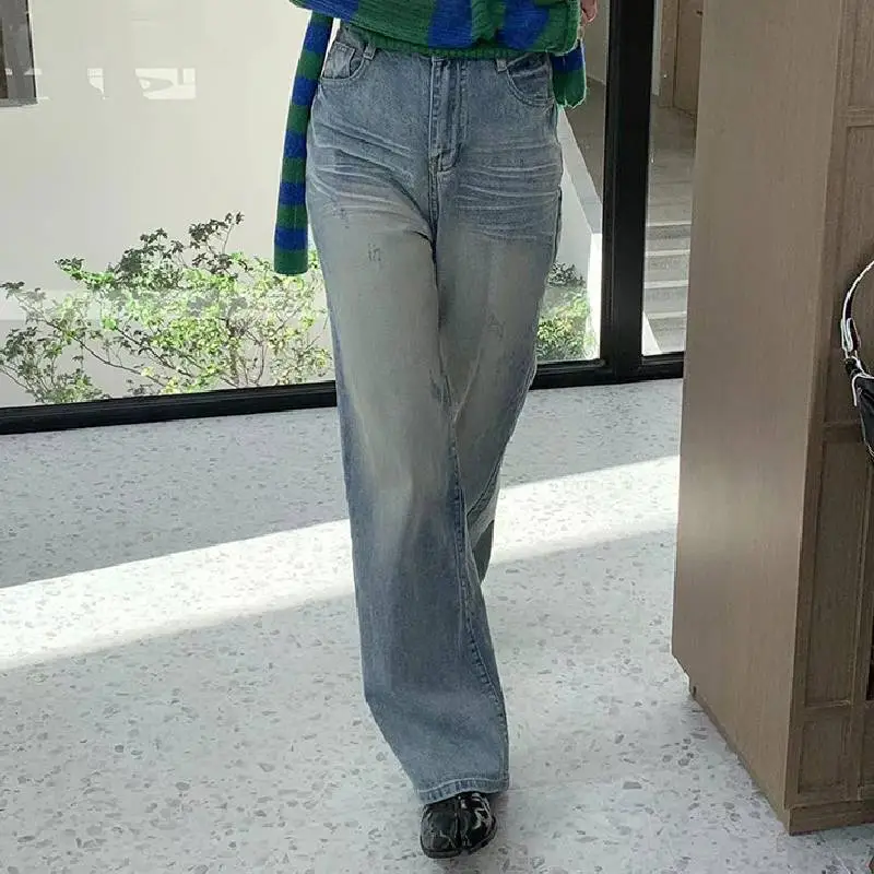 Fashionable Wide Leg Jeans Women-2