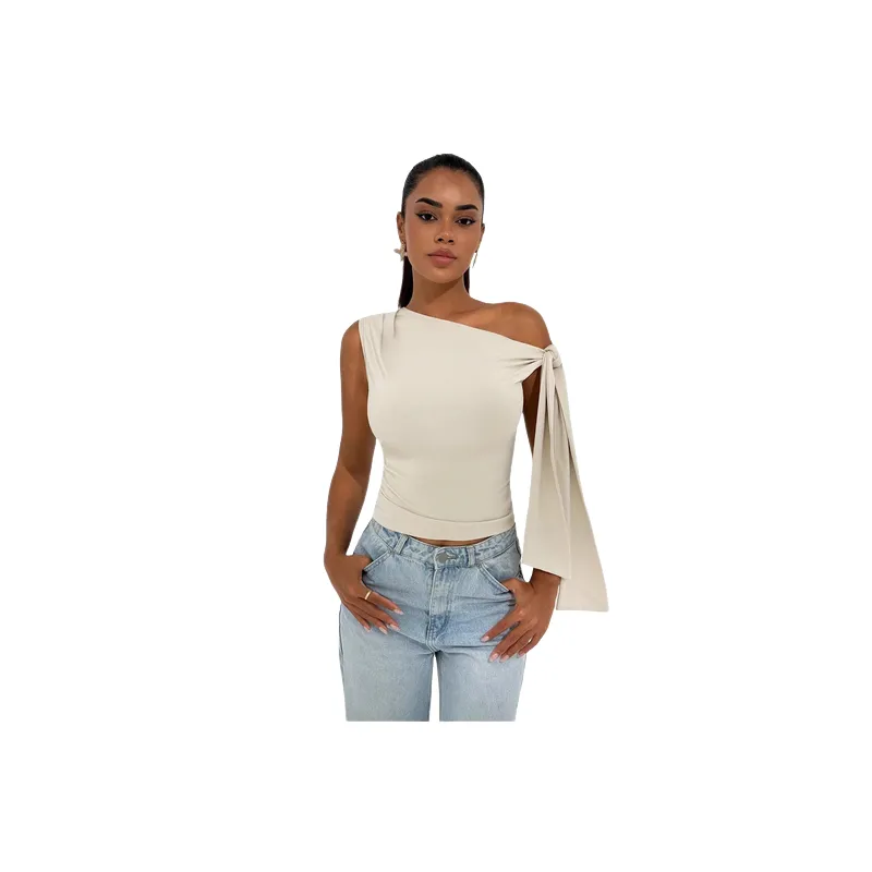 Fashionable Plain Polyester Vest Women-0