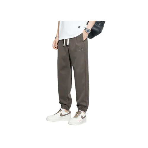 Regular Embroidered Loose Slimming Sports Pants