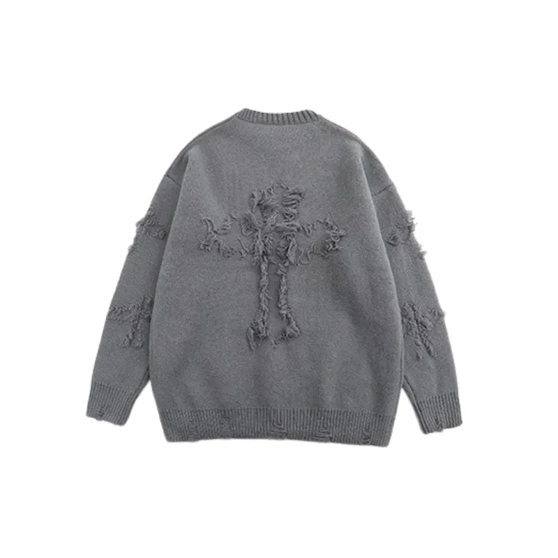 Ripped Loose Sweater-1