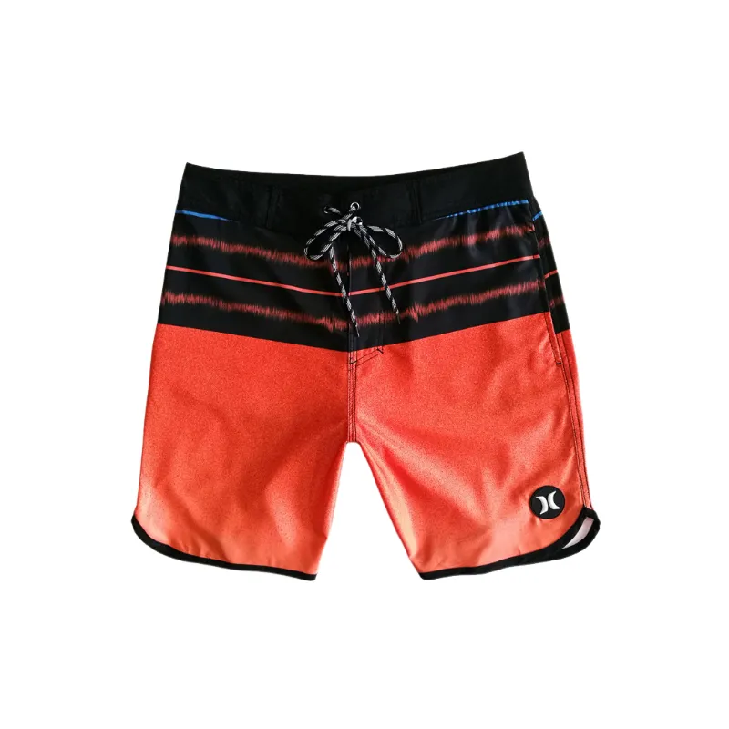Casual Striped Blended Synthetic Fabrics Sports Shorts-2
