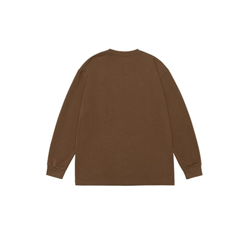 Casual Long Sleeve Blended Synthetic Fabrics T Shirt-3