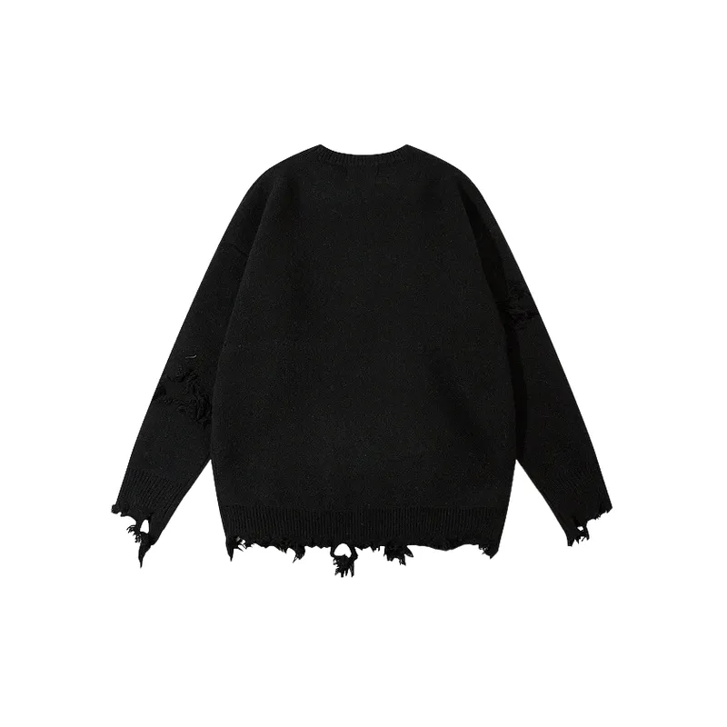 Hip Hop Fashion Letter Sweater-5
