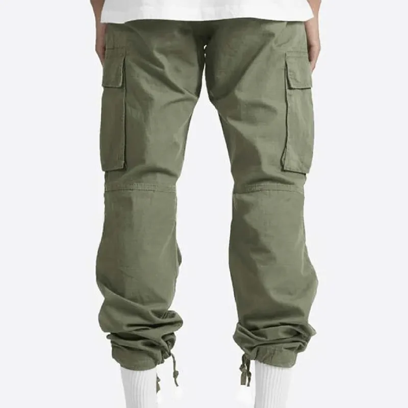 Fashionable Casual Polyester Cargo Pants-8
