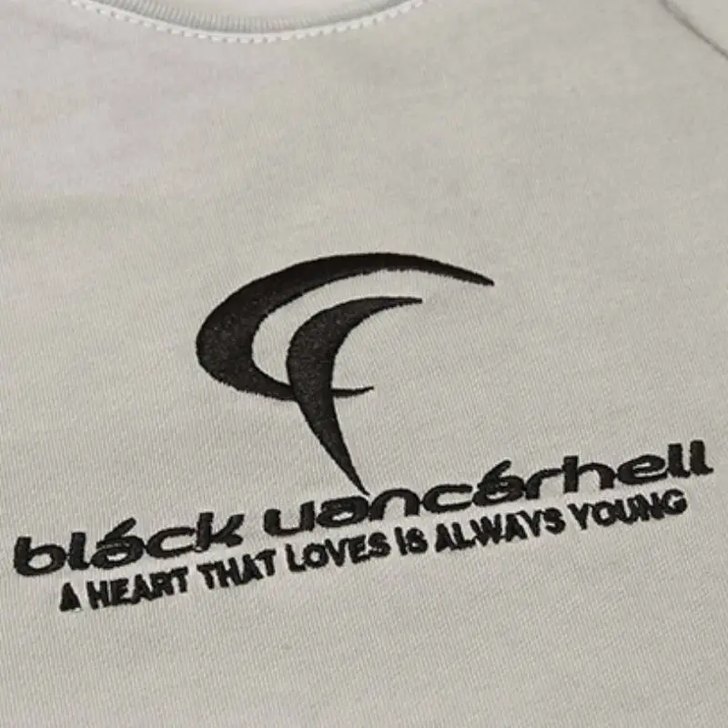 Street Embroidery 100% Cotton T Shirt-5