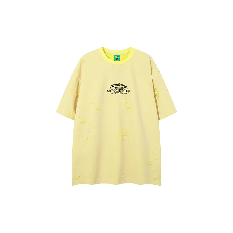 Street Fashion Cotton Blended Fabric T-Shirt Unisex-0