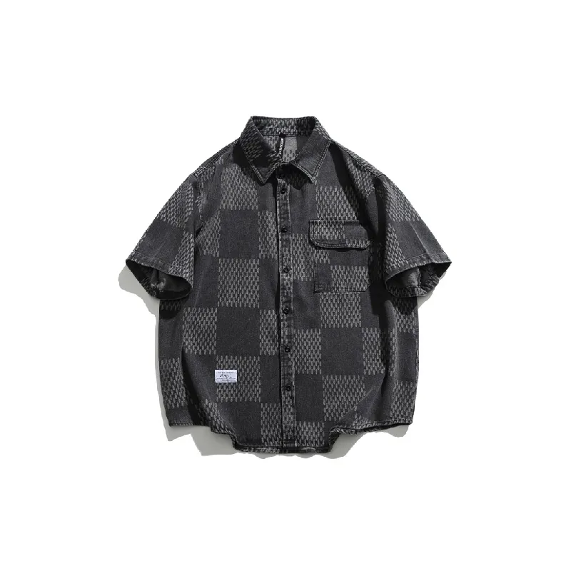 Casual Loose Denim Shirt-5