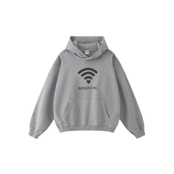 Retro Plain Cotton Sweatshirt