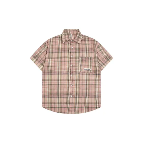 Retro Contrast Color Plaid T Shirt