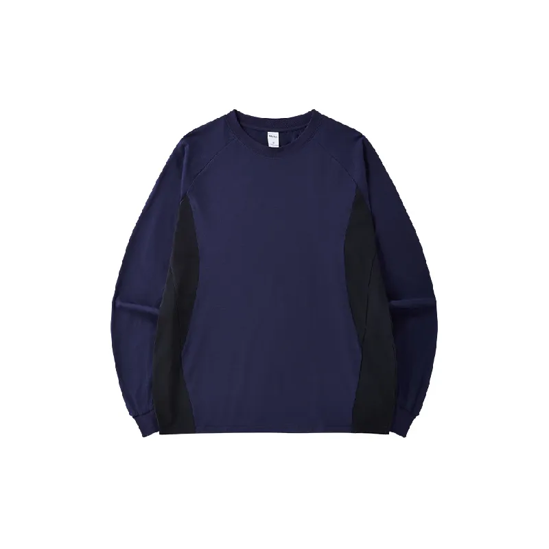 Simple Contrast Color 100% Polyester T Shirt-8