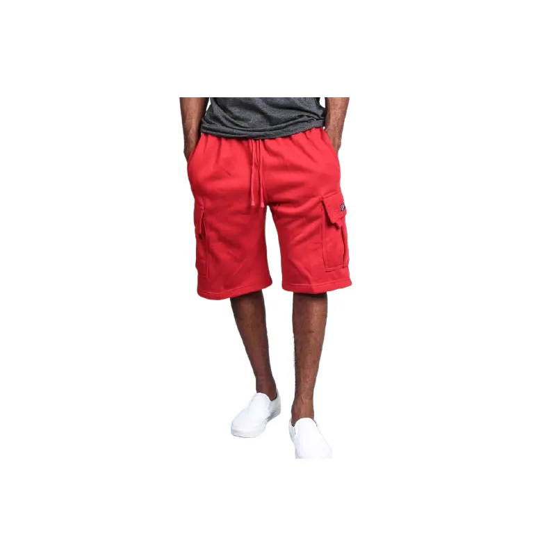 Casual Loose Cotton Blended Fabric Cargo Shorts-2