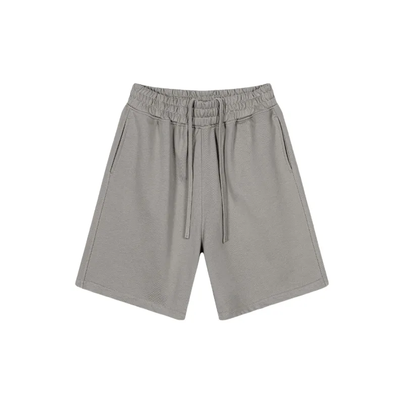 Fashionable Plain Cotton Sports Shorts Unisex-3
