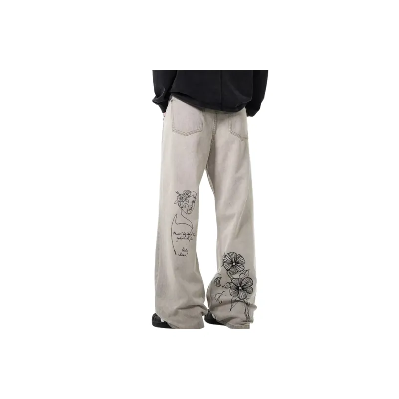 Simple Retro Jeans-1