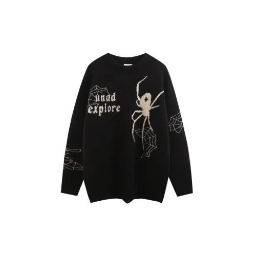 New Season Trendy Design Spider Print Sweater