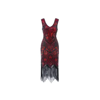 Retro Fringe Dress Women