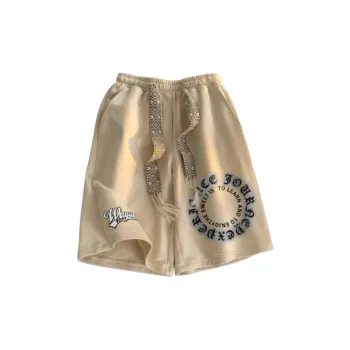 Drawstring Casual Shorts with Wide Legs