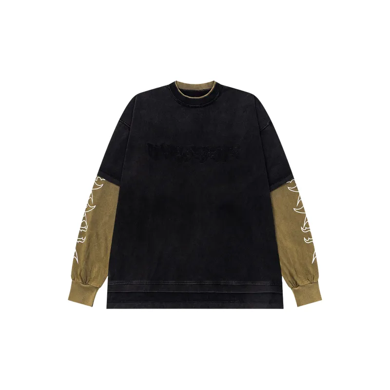 Retro Loose Cotton T Shirt-0
