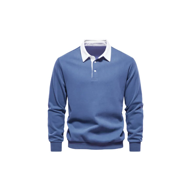 Casual Long Sleeve Polo-11