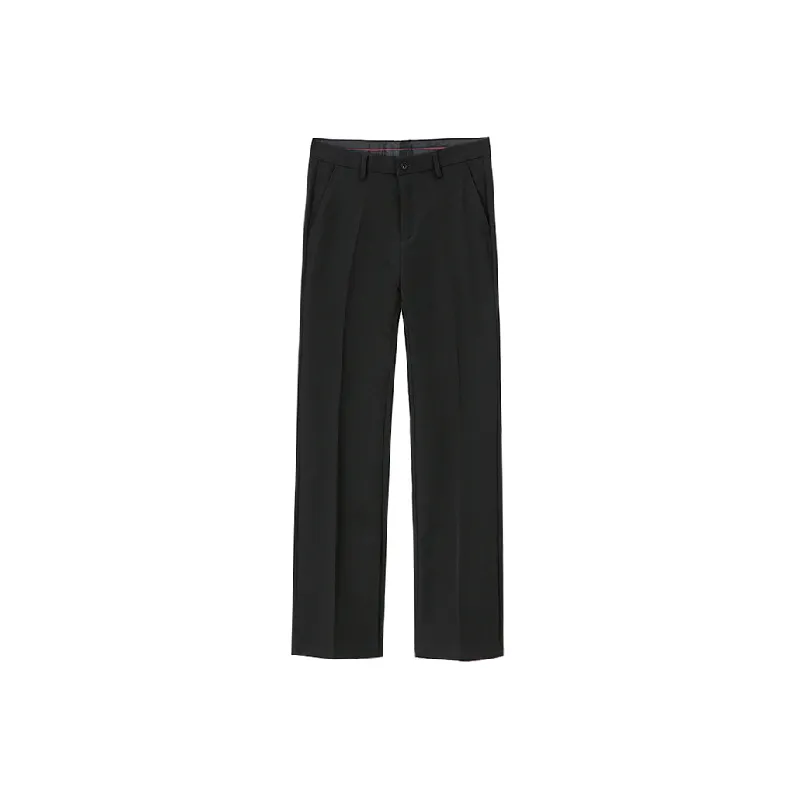 Casual Trendy Polyester Suit Trousers-0