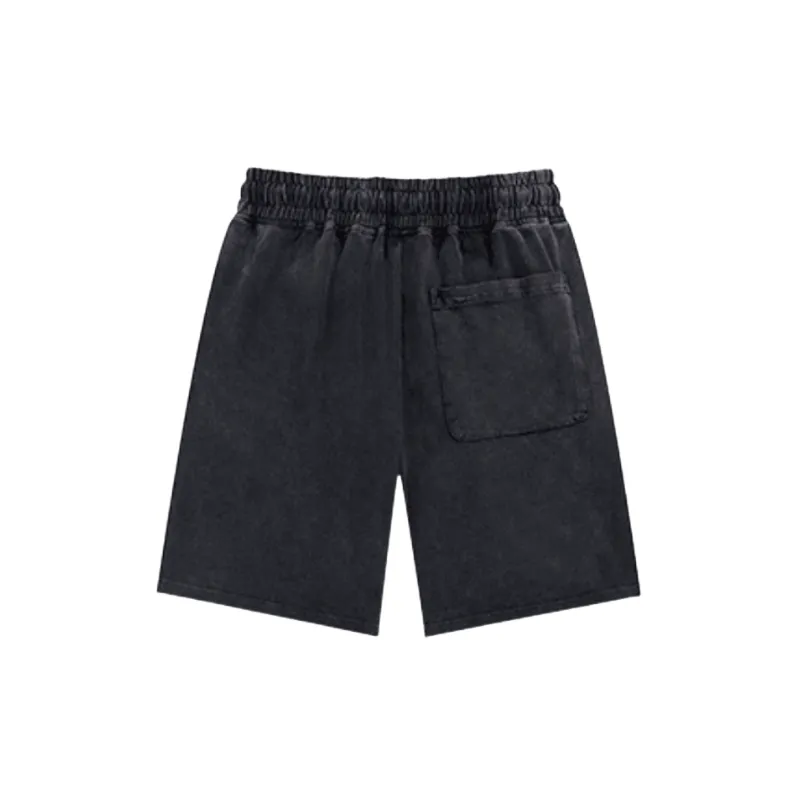 Retro Simple 100% Cotton Casual Shorts-3