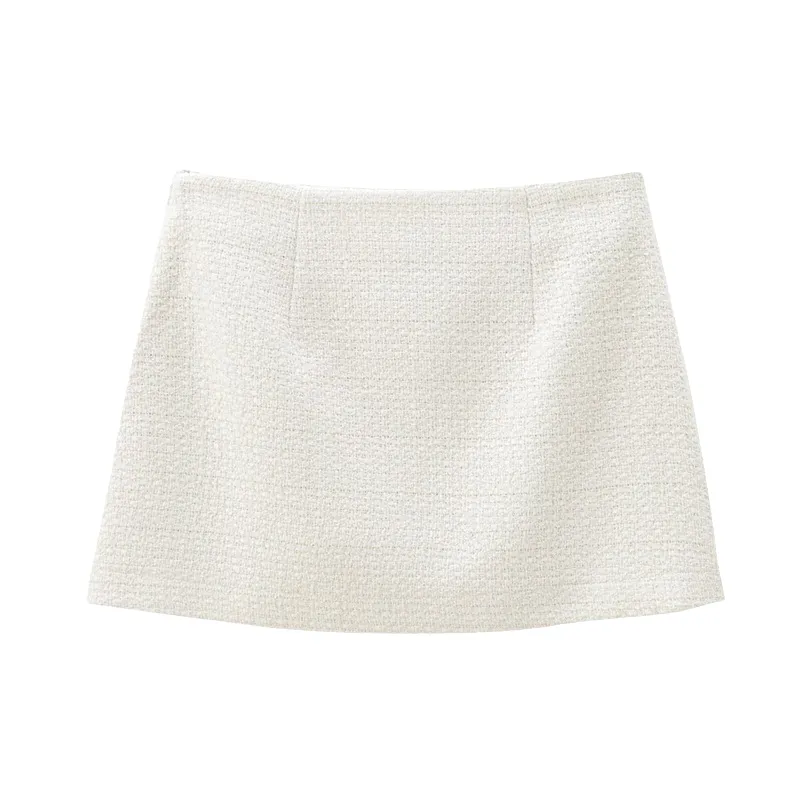 Simple Basics Polyester Casual Skirt Women-1