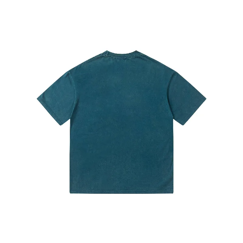 Retro Washed 100% Cotton T Shirt-11
