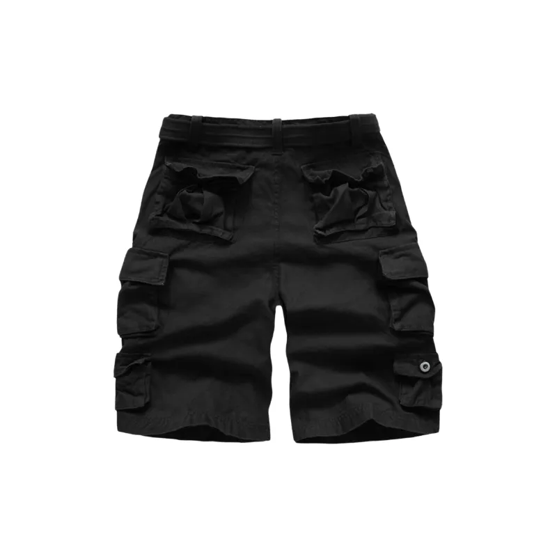 Loose Large Pockets Cargo Shorts-5